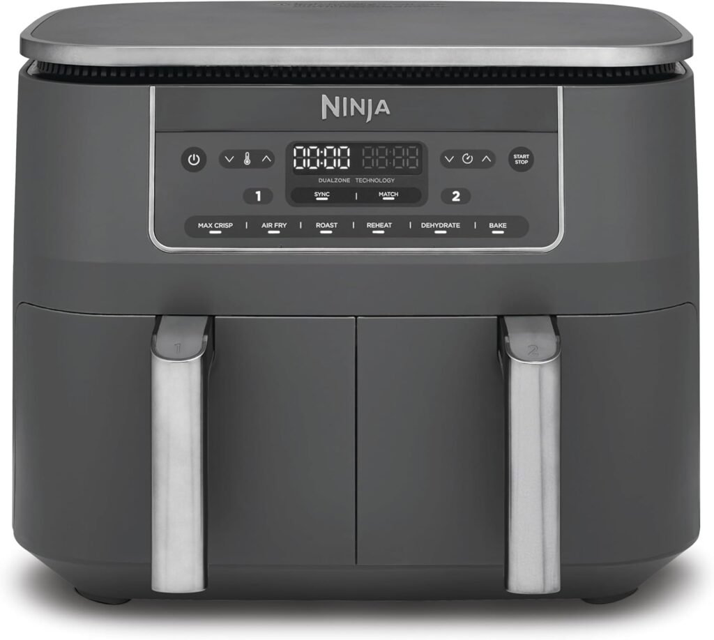 Ninja Double Compartment Air Fryer 7.6L — 6 Funciones, 2 Cajones Independientes, Sin Aceite, Antiadherente · DZ300EU  12 cuotas sin intereses